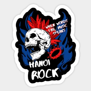 hanoi rock ll music speaks Sticker